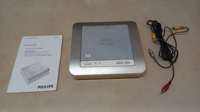 DVD Player Philips DVP4050 com manual e cabos - Leia descrição - Não está funcionando