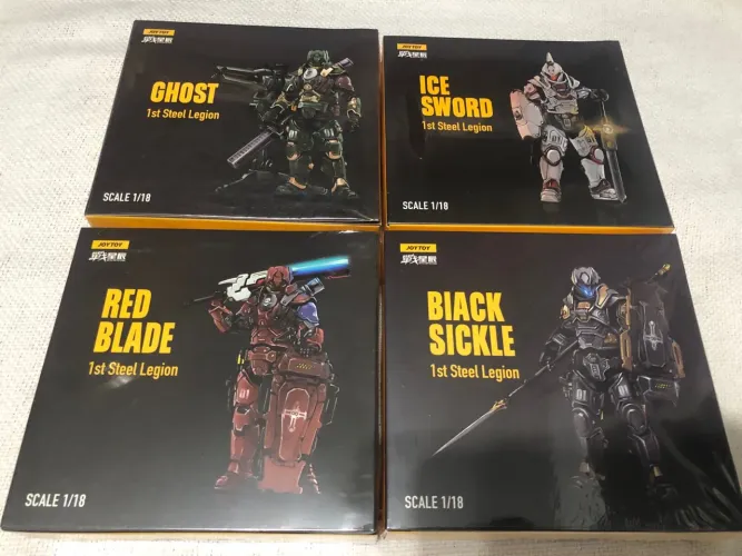 1ST STEEL LEGION JoyToy 1/18 - Ghost / Red Blade / Ice Sword / Biack SicKle