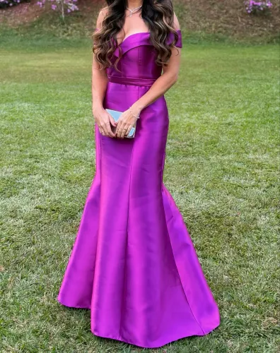Vestido Zibeline fúcsia 