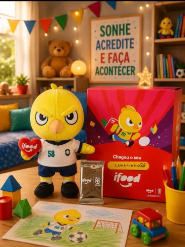 Pelúcia Canarinho Brasil - Ifood