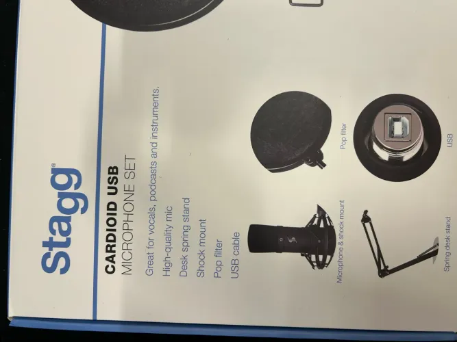 Microfone Stagg condensador USB