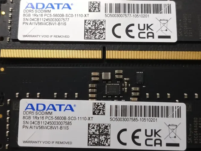 Memória RAM Notebook Adata DDR5 5600 de 8GB