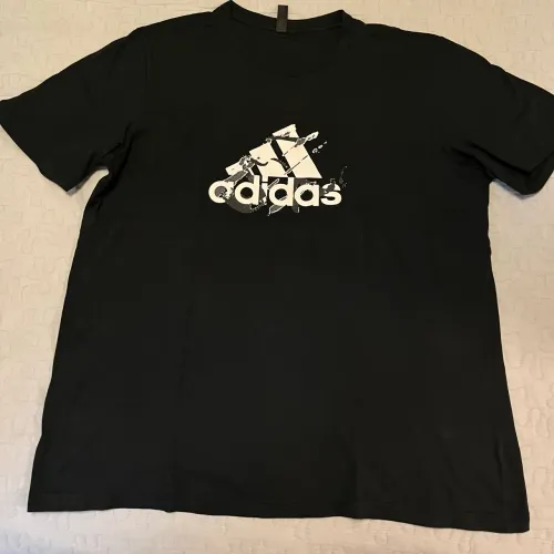 Camiseta Adidas Logo Preta - Original