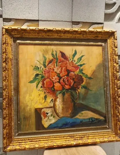 Quadro Manoel Santiago óleo sobre eucatex 