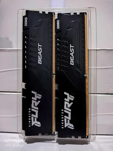 Memórias RAM DDR5 32GB (2x16gb) 5.600mhz Kingston