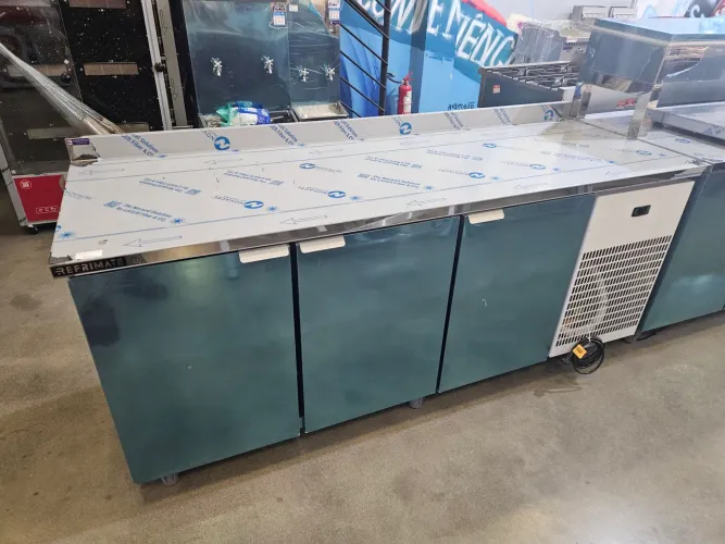 balcão refrigerado de preparo 2 metros inox