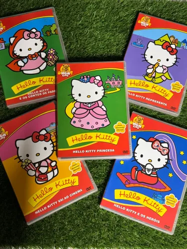 coleção completa kit dvd hello kitty y2k desenho animado original mgm kids