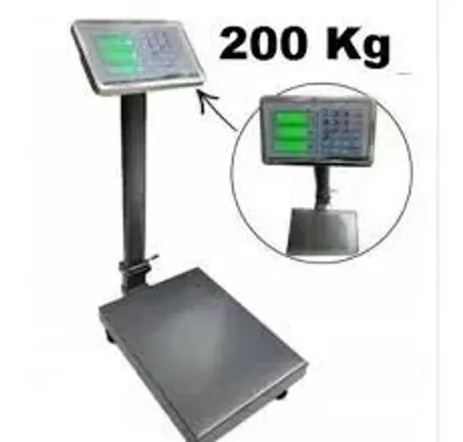Balança Plataforma de Chão 200kg - Painel Digital Bateria e Bivolt
