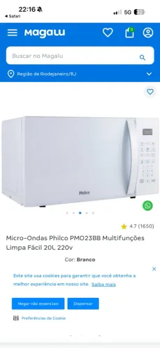 microondas lacrado