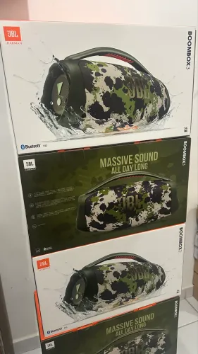 JBL BOOMBOX 3 CAMUFLADA NOVA