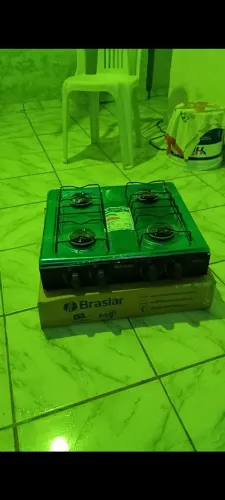 Fogão slim novo no plástico, 4 bocas.nunca usado .motivo de venda ganhei outro.