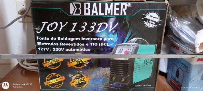 Vendo uma máquina de solda tig bivolt, da marca BALMER.