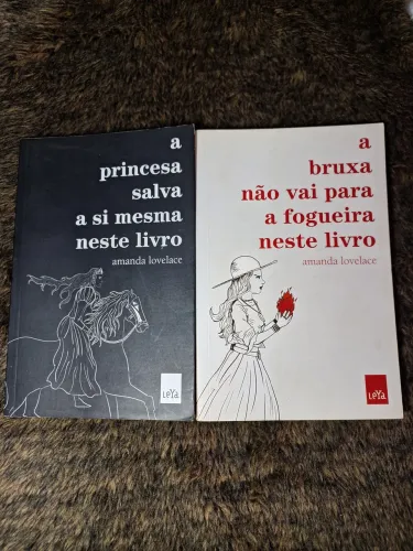 coleção amanda lovelace | a princesa salva a si mesma + a bruxa não vai para a fogueira