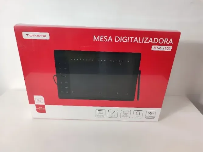 Mesa digital MTM-1106 na cor preta com 5080 LPI Tomate Ultimas unidades