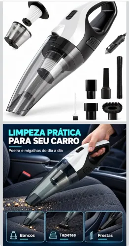 ? ASPIRADOR DE PÓ PORTÁTIL PARA CARRO 12V