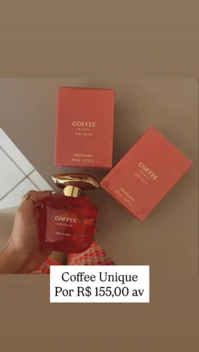 COFFEE WOMAN UNIQUE FLORIENTAL GOURMAND DESORANTE COLÔNIA O BOTICÁRIO