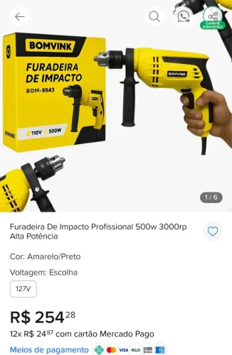 Furadeira com impacto