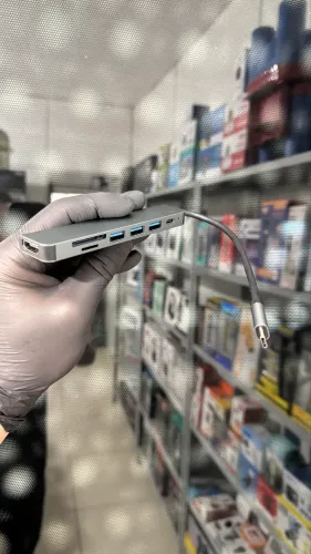 Hub Tipo C com hdmi 3 USB leitor de cartão
