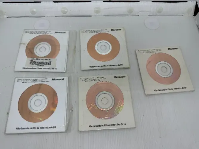 Lote 5 Microsoft Office Small Business Ed 2003 E 2007 Dell