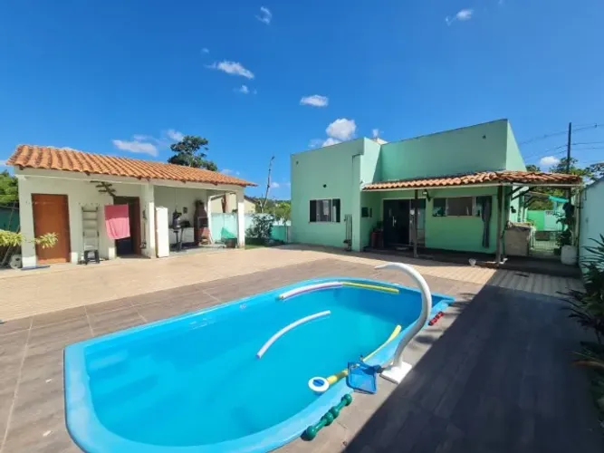 Casa Na Fazenda Real 3 quartos 2 suítes piscina. área 165m² (SM-NIL)