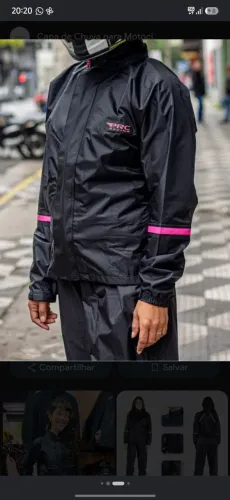 Capa de chuva feminina M