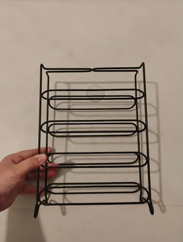 Porta Cápsulas de Café Aramado Preto - Moderno e Compacto