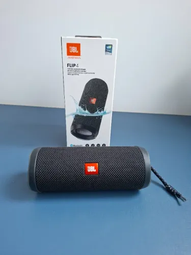 Caixa De Som Bluetooth Jbl Flip 4 Portátil com Caixa e Carregador Original