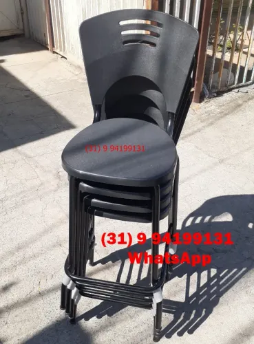 Banquetas altas Novas Cor Preta 70 cm Frete Gratis