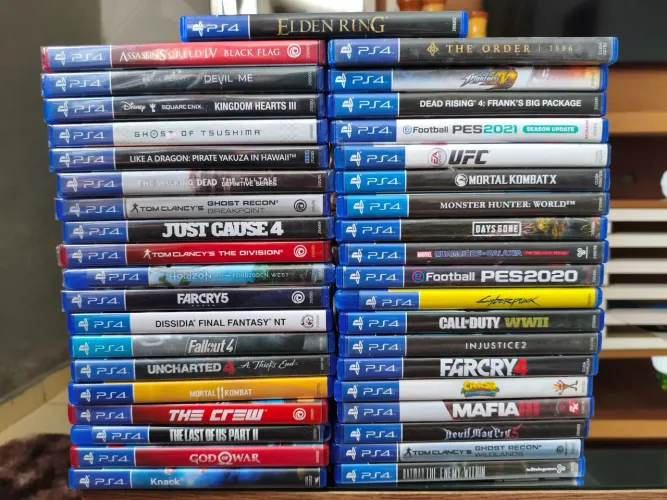Jogos de PS4 - valores na descrição