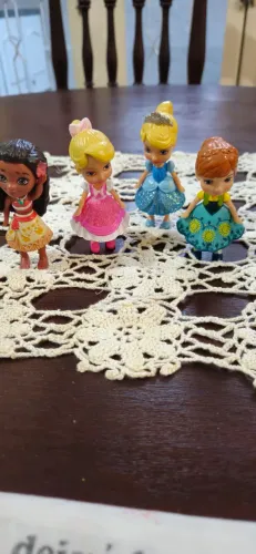 Lote 4 Mini Bonecas Princesas Disney Mattel Original