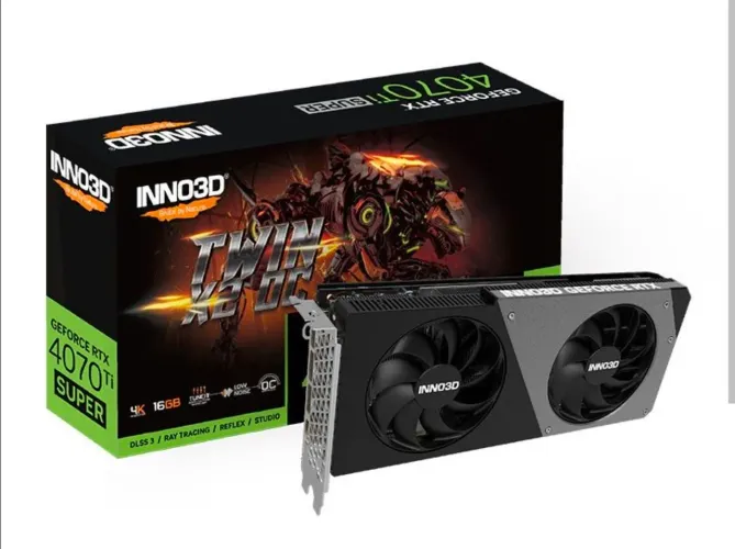 Placa de Vídeo RTX 4070 ti Super 4070ti 16gb vram inno3d