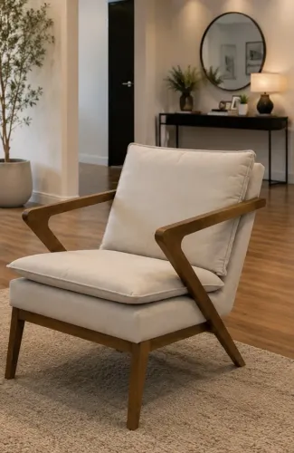 Cadeira poltrona decorativa com design moderno