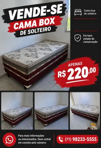 Cama box solteiro
