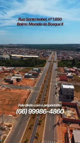 Lote urbano para venda com 200m² no melhor lugar do Morada do Bosque II - Sorriso - MT
