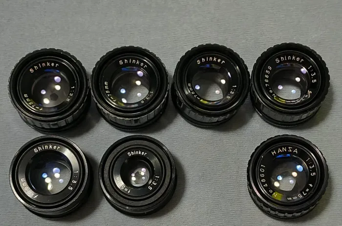 Lentes de projeção shinker 5 de 75mm 1 de 50mm 1 hanza 75mm