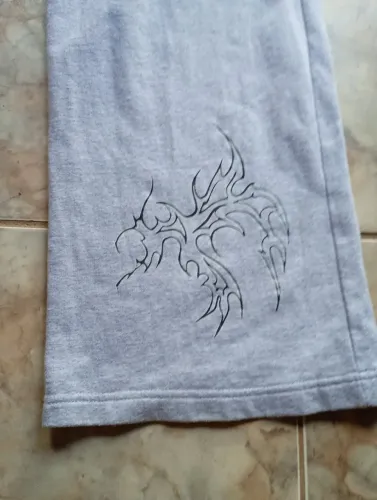 Calça moletom, cinza, unissex 