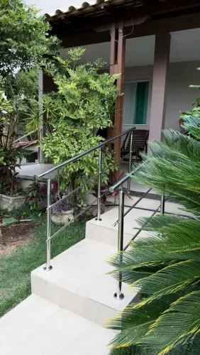 Corrimão e guarda corpo em aço inox 