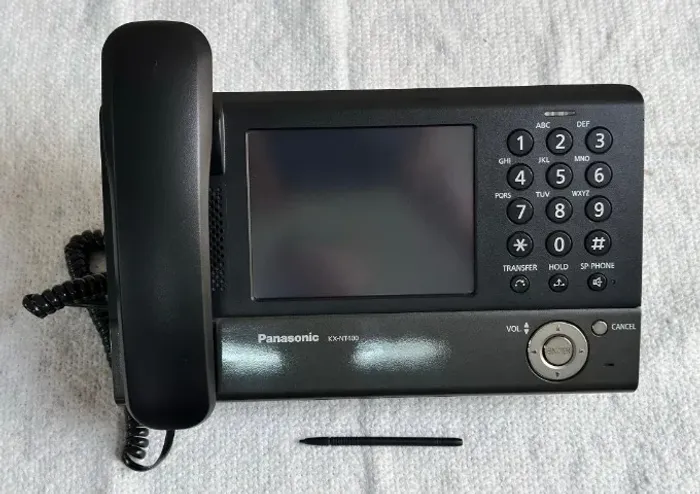 TELEFONE IP PROPRIETÁRIO PANASONIC KX-NT400X TOUCH SCREEN (BACKUP / PERFEITO ESTADO)