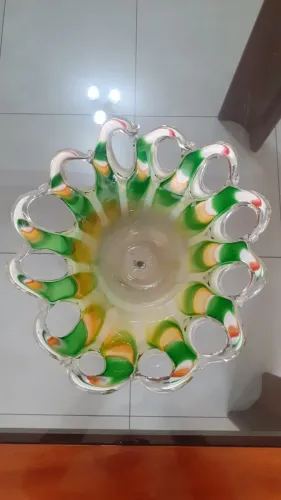 Centro de Mesa Antigo em Estilo Murano Italiano