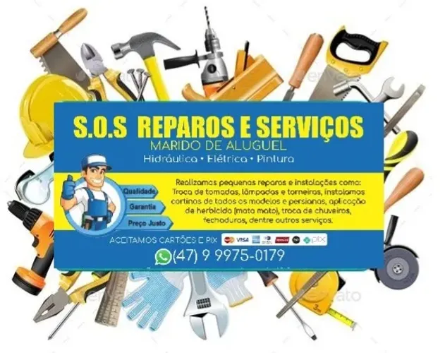 Eletricista, encanador, pintor, desentupidora (Marido de Aluguel)