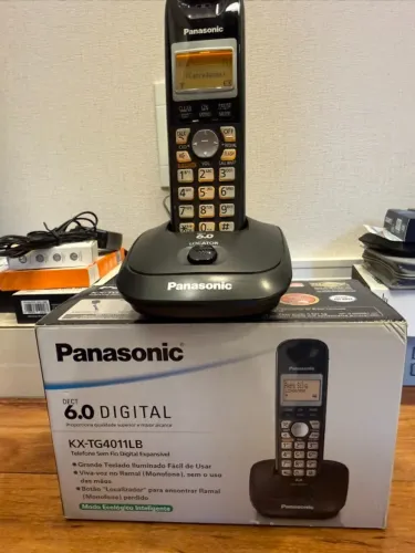Telefone Sem Fio Panasonic KX-TG4011LB - Excelente Estado
