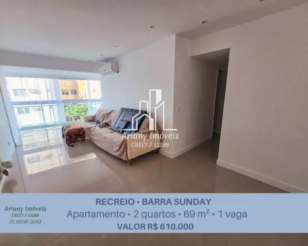 Barra Sunday | Apartamento 2 quartos na Barra da Tijuca