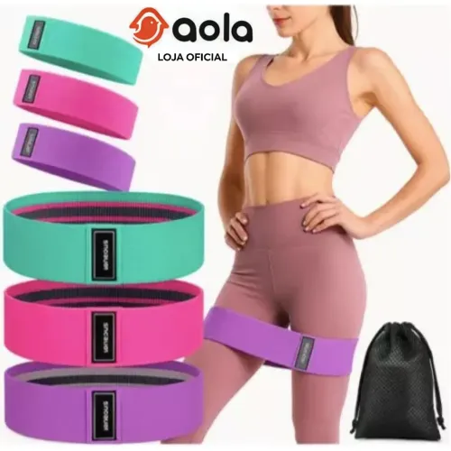 Faixas elásticas treino Yoga