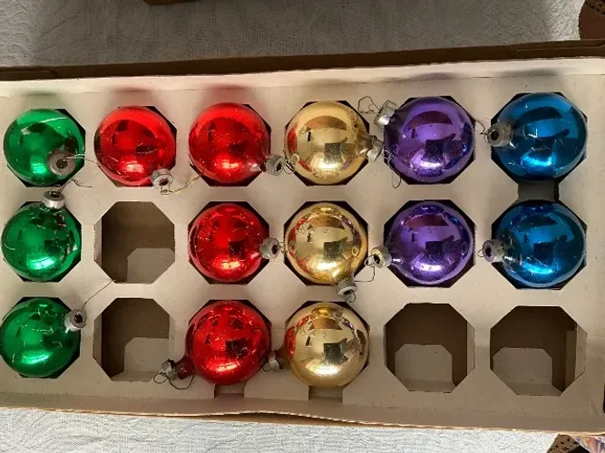 Bolas de vidro de Natal