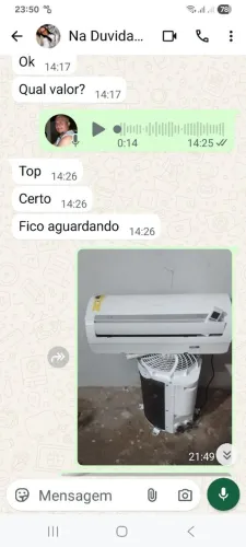 Ar-condicionado 9mil btus
