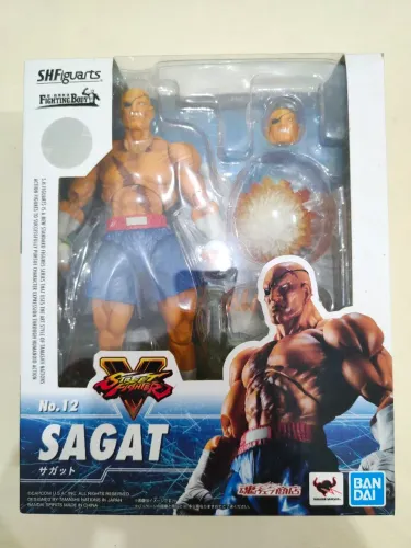 SH Figuarts Sagat Street Fighter (Completo)