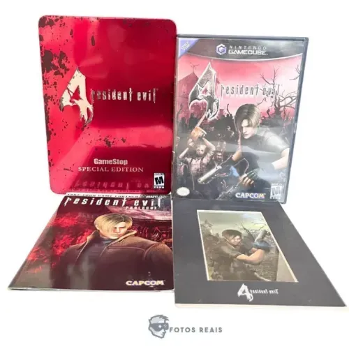 JOGO RESIDENT EVIL 4 GAMESTOP SPECIAL EDITION SEMINOVO - GAMECUBE