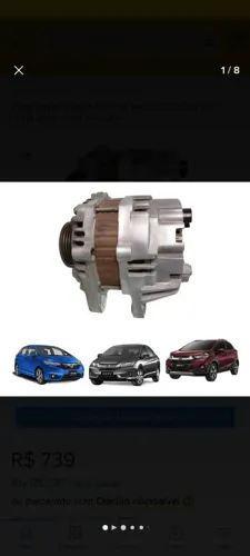 Alternador do city