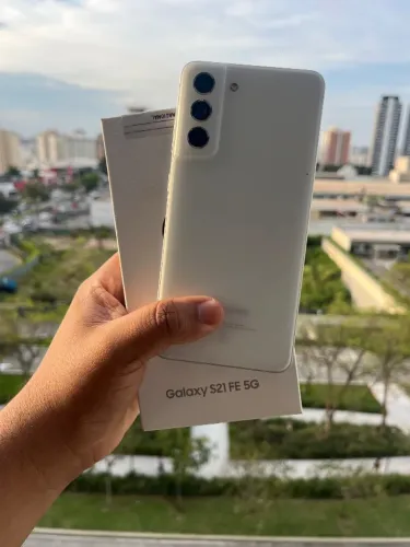 S21 FE DE 128GB BRANCO 5G - SEMINOVO