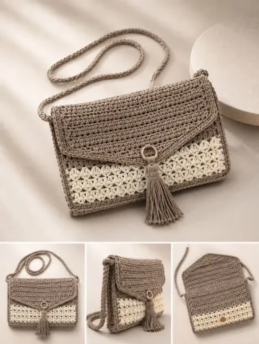 Bolsa de Crochê artesanal